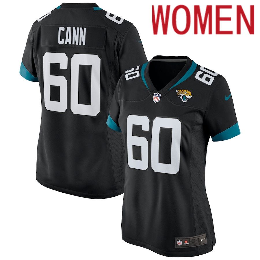 Women Jacksonville Jaguars 60 A.J. Cann Nike Black Game NFL Jersey